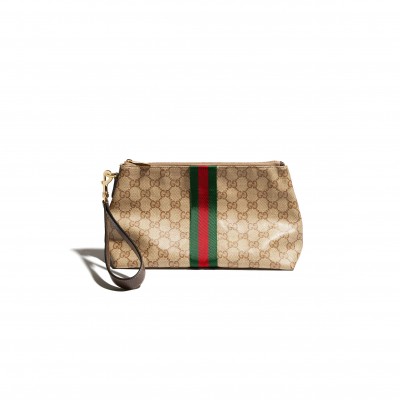 GUCCI SMALL GG POUCH WITH WEB 875821 (25.5*15*10cm)